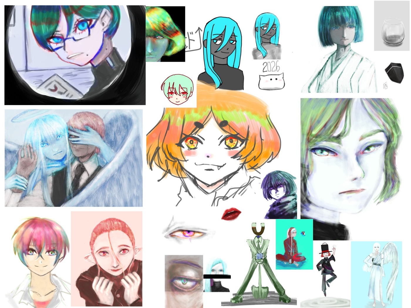 2026年１月に描いたお絵描きをとりあえずまとめたやつ